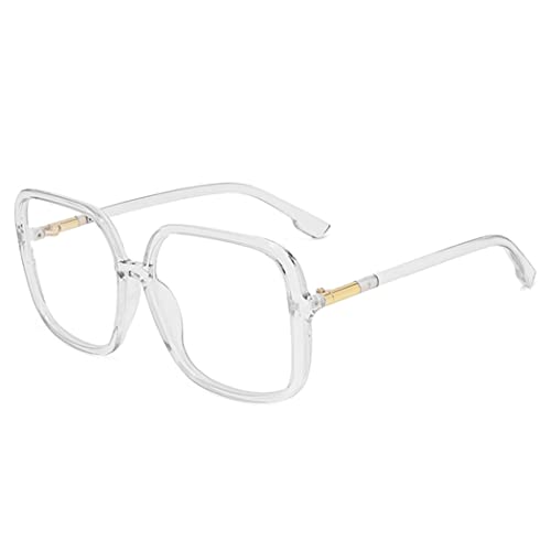 bullabulling Retro Square Reading Glasses For Women Blue Light Blocking Oversized Eyeglass Frames Large lens (clear, 1.75, x) - Image 1