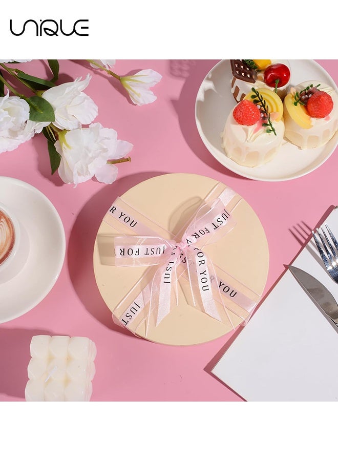 Unique 4 Rolls Satin Organza Ribbons with Printing - 1 inch x 40 yards (Total 160 yards) - Transparent Gauze Ribbon - Birthday Party Decoration Color Tape - Ribbons For Bouquets, Craft Supplies, Fabric, Handmade Wedding Bouquets Material, Gift Packaging Materials - Image 4