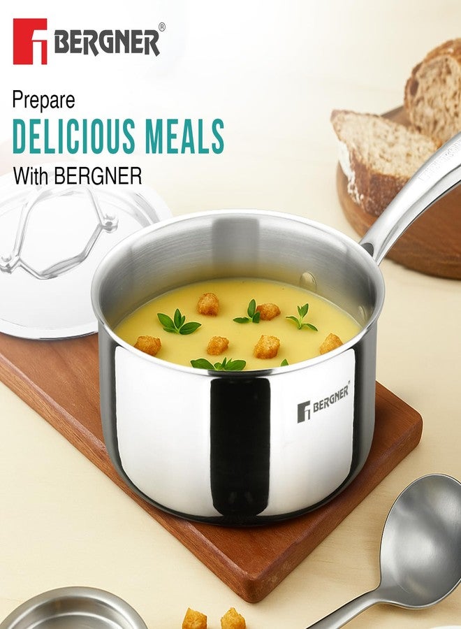 BERGNER Argent Stainless Steel Saucepan with Lid ( 16cm, Silver) - Image 5