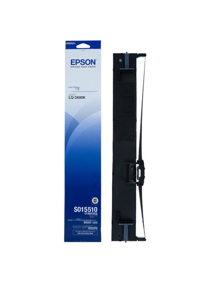 إبسون Epson C13s015510 خرطوشة شريط أصلية (مع النواة) أسود عبوة فردية (متوافق مع Lq-2680k) - Image 3