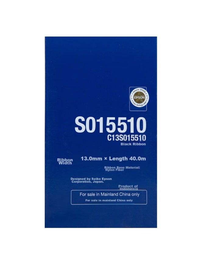 إبسون Epson C13s015510 خرطوشة شريط أصلية (مع النواة) أسود عبوة فردية (متوافق مع Lq-2680k) - Image 2