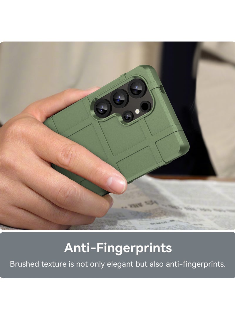 URBBKING Slim Fit Phone Case Cover, Rugged Shield Shockproof Case, Drop-Tested and Camera Lens Protection Cover For Samsung Galaxy S25 Ultra 5G Green - Image 5