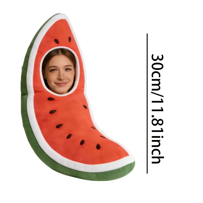 Personalized Funny Watermelon Face Pillow 8 Inch With Your Photo - Image 5