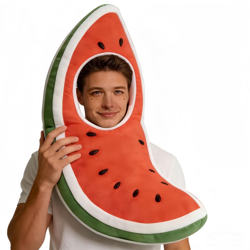 Personalized Funny Watermelon Face Pillow 8 Inch With Your Photo - Image 2