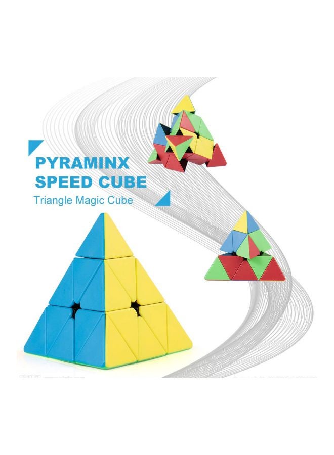 بازل مكعب سحري بتصميم مثلث هرمي طراز DT1368 7.7x7.7x7.7سم - Image 2