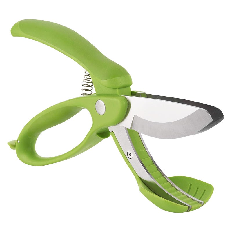 Trudeau Toss and Chop Salad Tongs, Stainless Steel - Multi-Function Salad Servers for Easy Tossing, Chopping, and Mixing - Durable and Ergonomic Design for Kitchen Use - Image 1