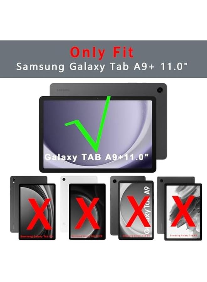 erorex Galaxy Tab A9 Plus A9 Plus 11 Inch Case With Keyboard Qwertz 3 Zone 7 Color Lighting Keyboard With Trackpad Keyboard Case With Pen Holder For Samsung Galaxy Tab A9 Plus 2023 (Sm X210 X215 X216B) - Image 2