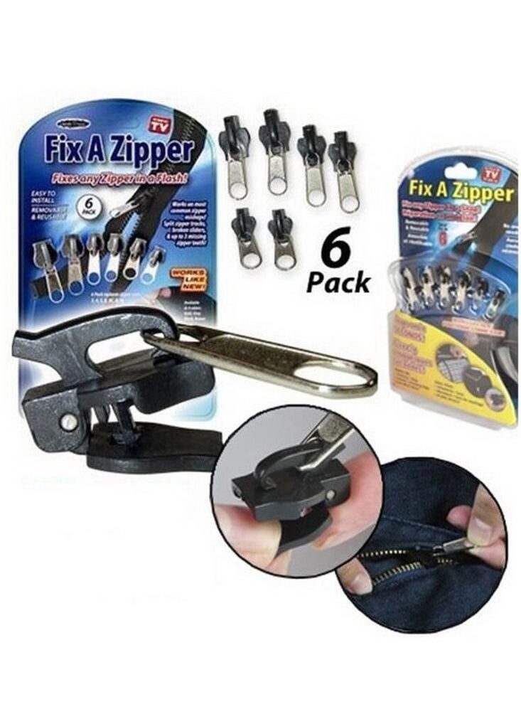 Generic - Universal Zipper Repair Kit As seen on TV Fixes any zipper in a Flash Fix A Zipper 6 Pack - Image 1