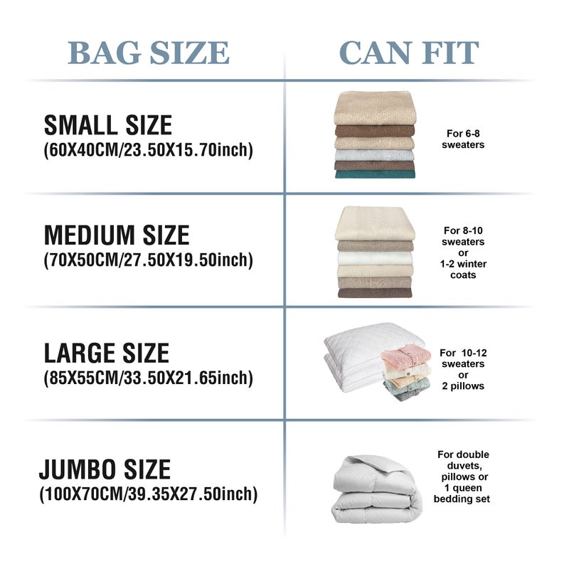 Roomimaster Vacuum Storage Bags, Vacuum Seal Space Saver Bags for Clothing, Travel Lugggage,Carry-on, Blankets, Comforters, Pilow, Bedding, 10 Large - Image 4