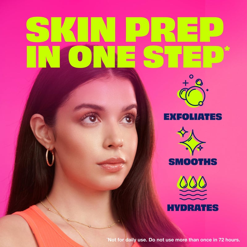 Nair كريم إزالة الشعر المقشر للوجه من NAIR - إزالة شعر فعالة لبشرة ناعمة مع حمض الهيالورونيك، 1.76 أونصة - Image 2