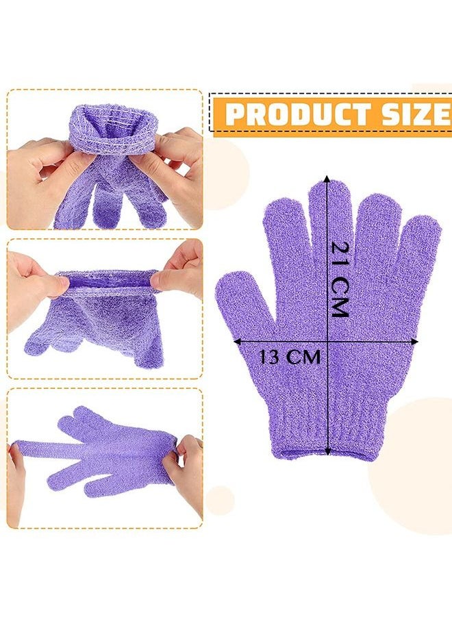 Pair of Exfoliating Bath Gloves with Hanging Loops
