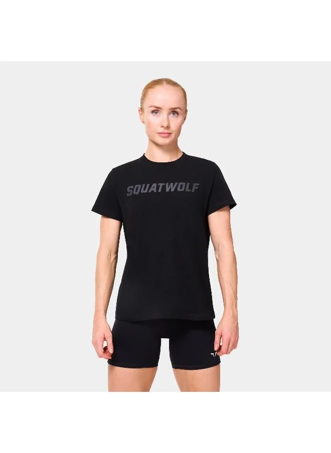 SQUATWOLF Logo Slogan T-Shirt