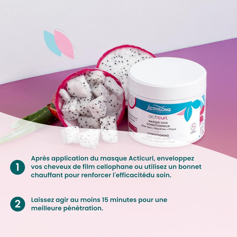 Activilong Acticurl Conditioning Mask - Optimal Nutrition, Easy Detangling, and Fortified Suppleness - Beautifully Nourished Hair - 300 ml - Image 5