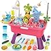 flybakiz 4in1 Electric Water Table Toy for Toddlers 13Color Changing Kitchen Play Sink Toys with Running Water for Kid with Water PumpAnimals Food TablewarePretend Role Birthday Toy for Boy and Girl - Image 3