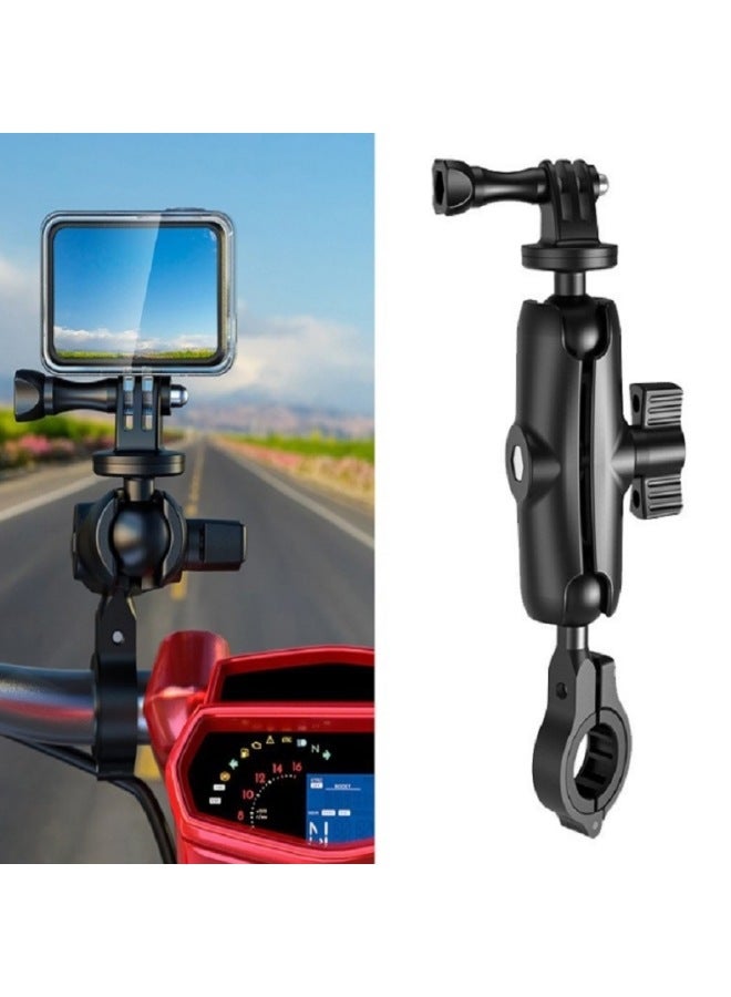 Loquat Sports Camera Mobile Phone Bracket Electric Car Motorcycle Bracket Accessories Rearview Mirror Fixed Base Adapter Size Ball-Color:R7 Extended Ball Head A  - Image 2