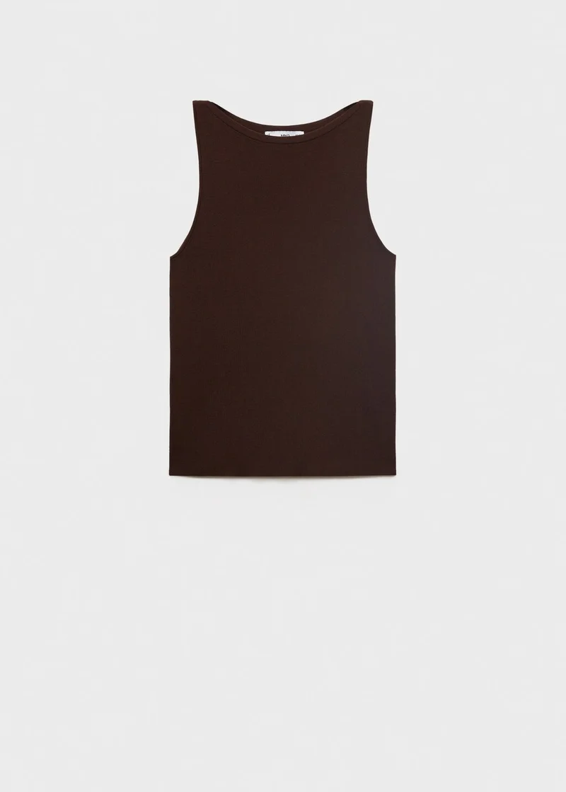 MANGO Fine-Knit Top