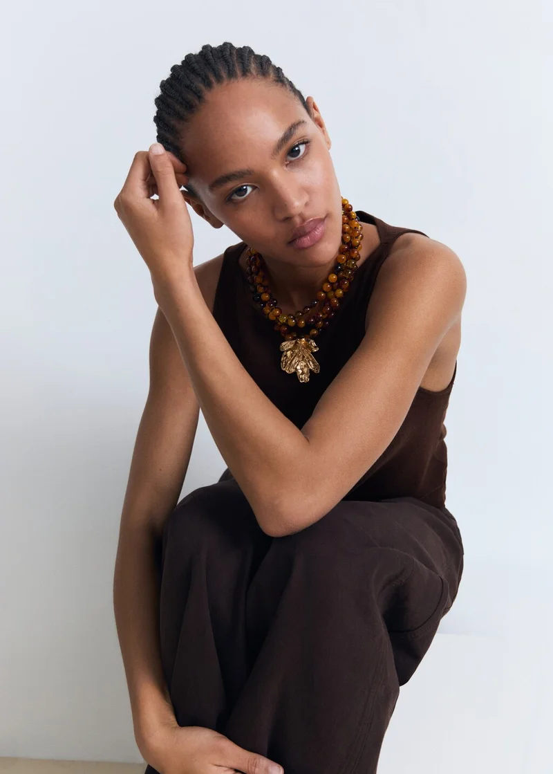 MANGO Fine-Knit Top