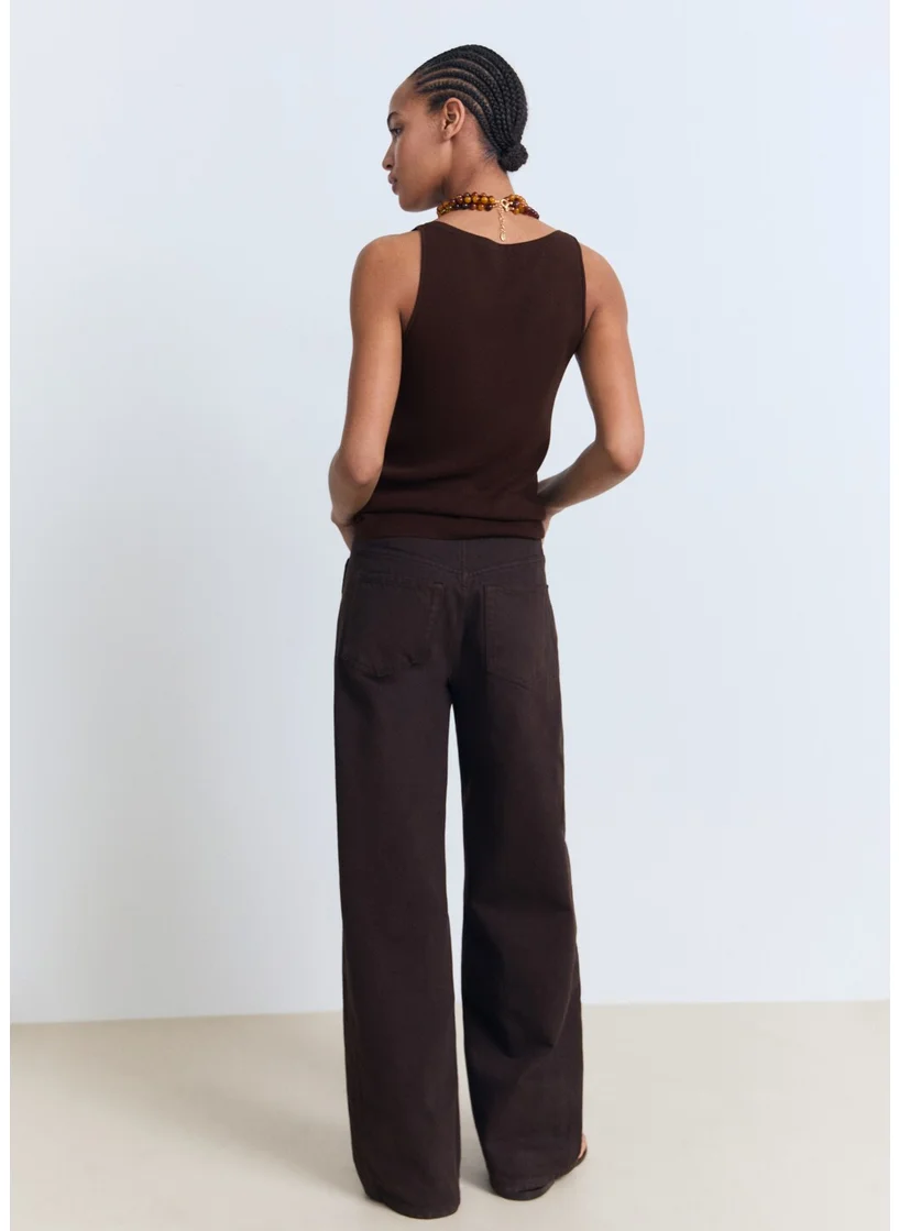 مانجو Fine-Knit Top
