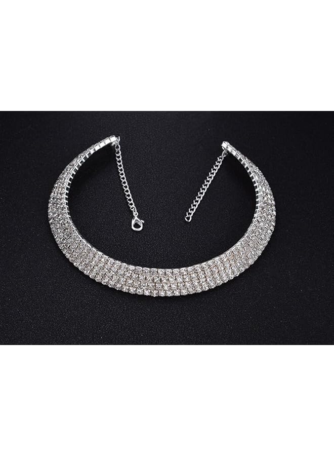 YouBella Jewelery Stylish Crystal Combo of Necklace and Bracelet Jewelery for Women and Girls Gold Medium (YBNK 5863) - Image 2