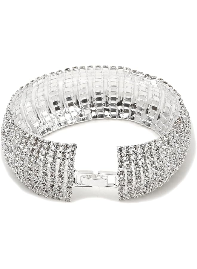 YouBella Jewelery Stylish Crystal Combo of Necklace and Bracelet Jewelery for Women and Girls Gold Medium (YBNK 5863) - Image 4