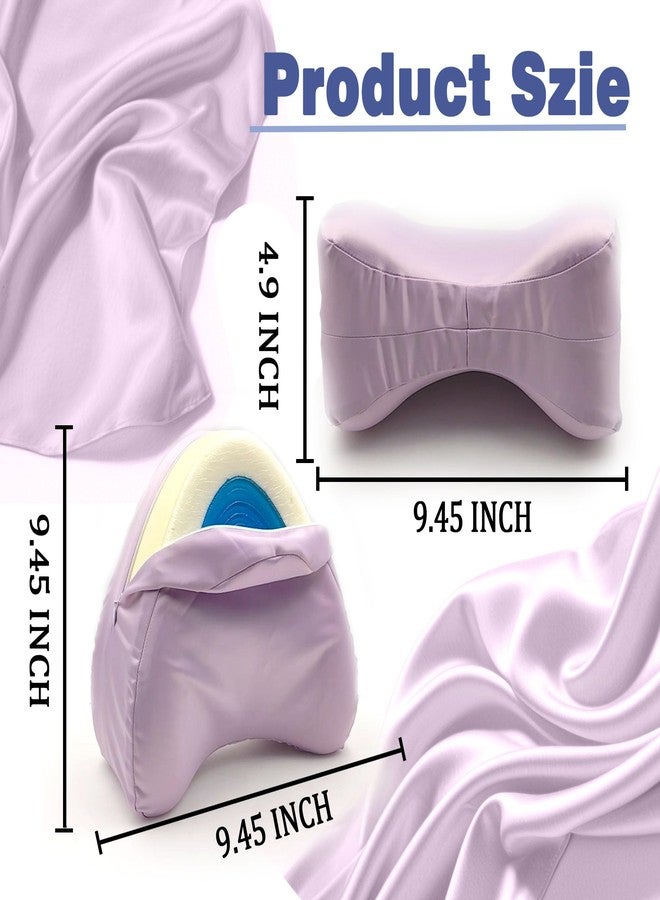 xcivi Satin Pillowcase for Contour Memory Foam Side Sleeper Support Pillow, Pillowcover for Knee Pillow, Smooth & Soft Pillow Cover (Purple) - Image 4