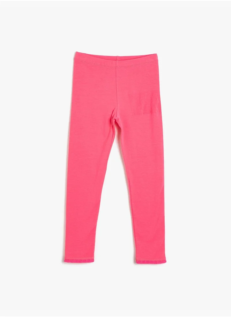 كوتون Medium Rise Leggings