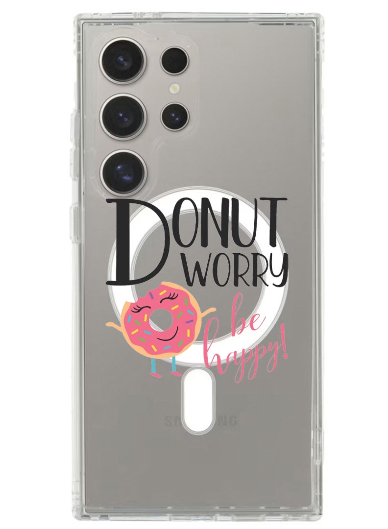 Theodor حافظة مغناطيسية لهاتف سامسونج جالاكسي S24 ألترا 6.8 بوصة متوافقة مع شحن ماغسيف اللاسلكي، غطاء هاتف مقاوم للصدمات - Image 1