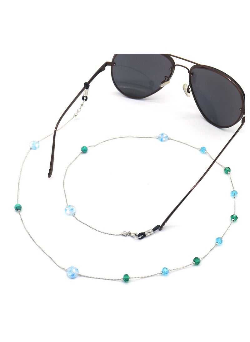 LAIAOCISI - Handmade Beaded Eyeglasses Chain - Blue - Image 1