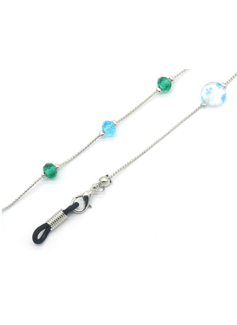 LAIAOCISI - Handmade Beaded Eyeglasses Chain - Blue - Image 1
