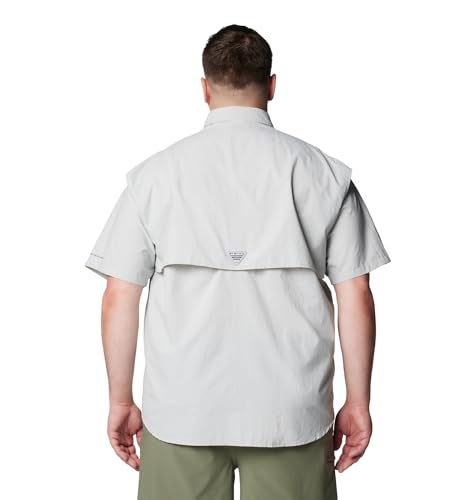 Columbia Mens PFG Bahama II Short Sleeve Fishing Shirt Cool Grey Medium - Image 3