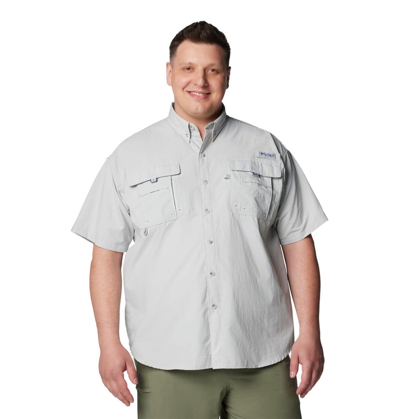 Columbia Mens PFG Bahama II Short Sleeve Fishing Shirt Cool Grey Medium - Image 2