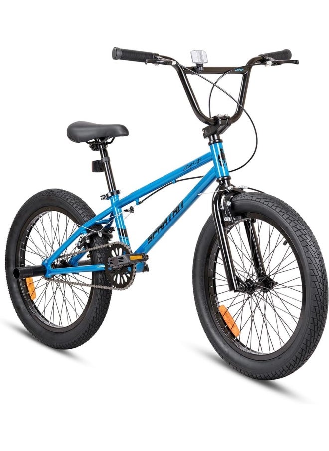 Spartan 20" ZEPHYR Freestyle BMX - 360° rotatable handlebar, 2 Stunt Pegs, Adjustable Padded Seats, Wide Tyres, For kids age 7 to 10  - Image 1