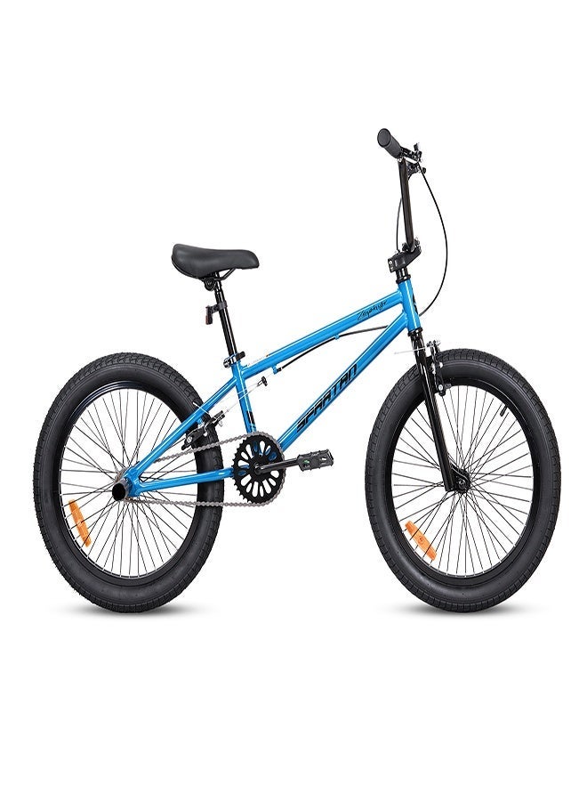 Spartan ZEPHYR Freestyle BMX Bike | 20 Inch Wheel Size | Single Speed | Blue Color - Image 1