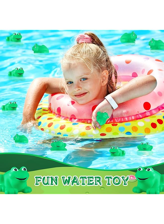 KASTWAVE 24 Pcs Rubber Frogs Squeak Toys And Float Frogs Baby Shower Toys Swimming Bathtub Toys For Shower Frogs Bathtub Birthday Party Decoration Boys And Girls Bath Toys - Image 5