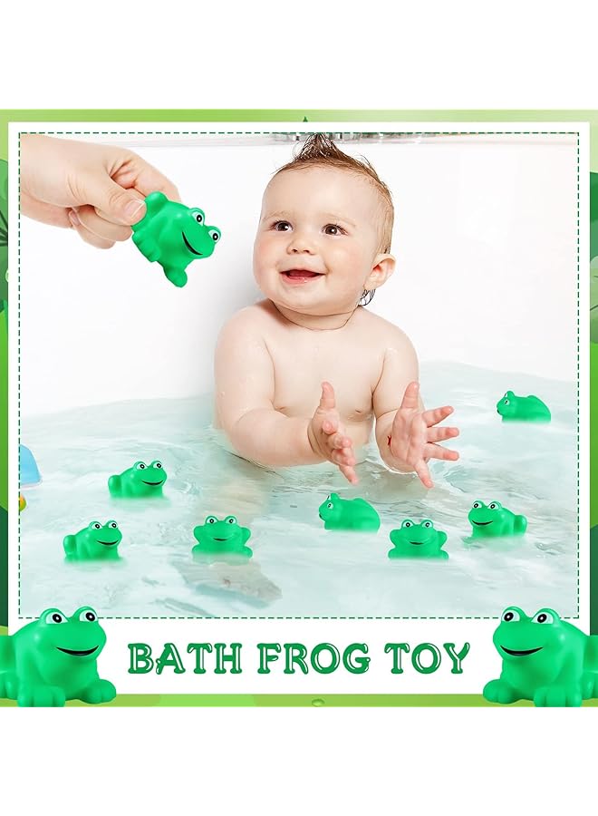 KASTWAVE 24 Pcs Rubber Frogs Squeak Toys And Float Frogs Baby Shower Toys Swimming Bathtub Toys For Shower Frogs Bathtub Birthday Party Decoration Boys And Girls Bath Toys - Image 4