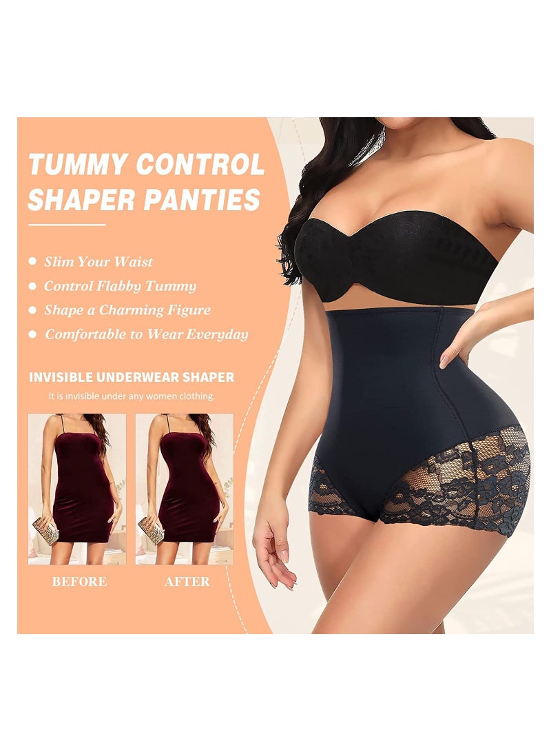 Tummy Control Shapewear Panties for Women High Waisted Shaping Underwear Seamless Body Shaper Girdle Panty Postpartum High Waist Tummy Control Pants Skinny Lace Shapewear XL  - Image 3