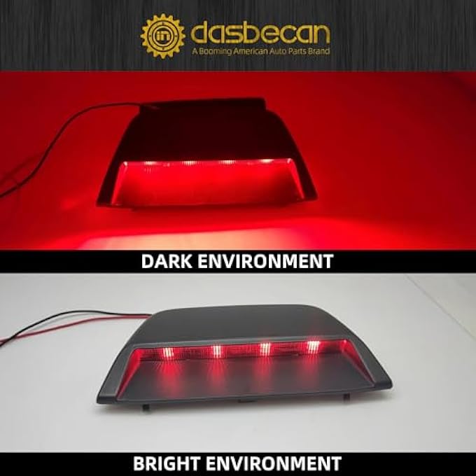 Dasbecan ضوء الفرامل الثالث للتوقف المرتفع متوافق مع سيارة نيسان ألتيما سيدان 2016 2017 2018 يحل محل مصباح الفرامل الخلفي LED 265903Ts1A - Image 4