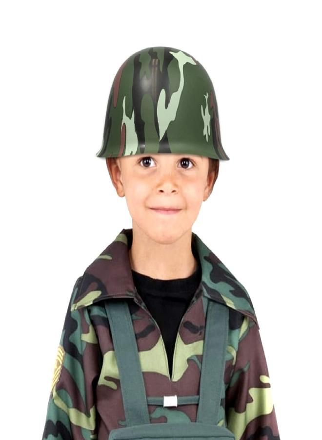 Anapoliz Anapoliz Army Helmets for Kids | 12 Count Plastic Camouflage Hats | Soldier Helmet Party Favors | Camo Costume Dress Up Hat - Image 3