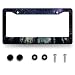 MUAWUOIK Galaxy Forest License Plate Frame Colorful Galaxy Moon Stars License Plate Personalise Stainless Steel Auto Parts Funny License Plate Beautiful Decoration with Screws 123x 63 - Image 2