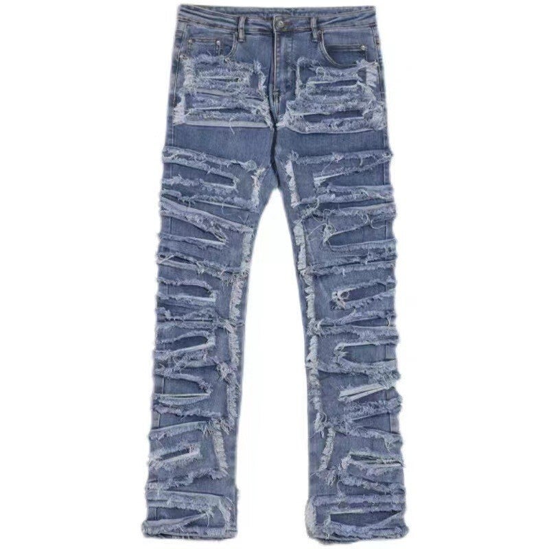 Unisex Classic Denim Jeans Loose Fit Daily Outdoor Wear - Image 1
