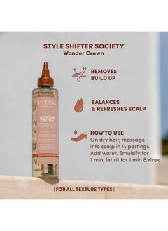 Mizani Mizani Wonder Crown Scalp Cleanser | Dry Scalp and Dandruff Treatment | Helps Stimulate Hair Growth | Removes Buildup and Oil | With Tea Tree and Peppermint Oil | For Dry, Itchy Scalps | 6.8 fl oz  - Image 3