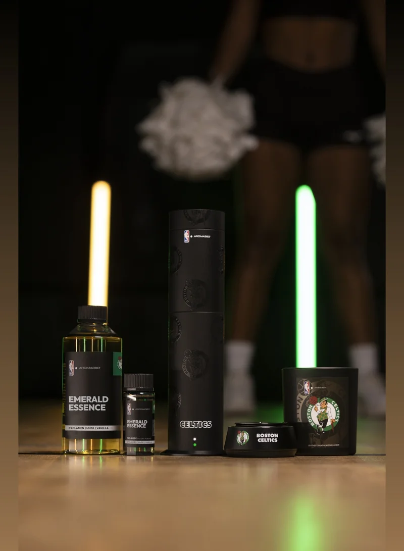 AROMA360 x NBA - Boston Celtics Luxury Portable Essential Oil Car Diffuser - Aromatherapy Oils Scent Car Diffuser - Auto On/Off Wireless Feature - Oil Not Included