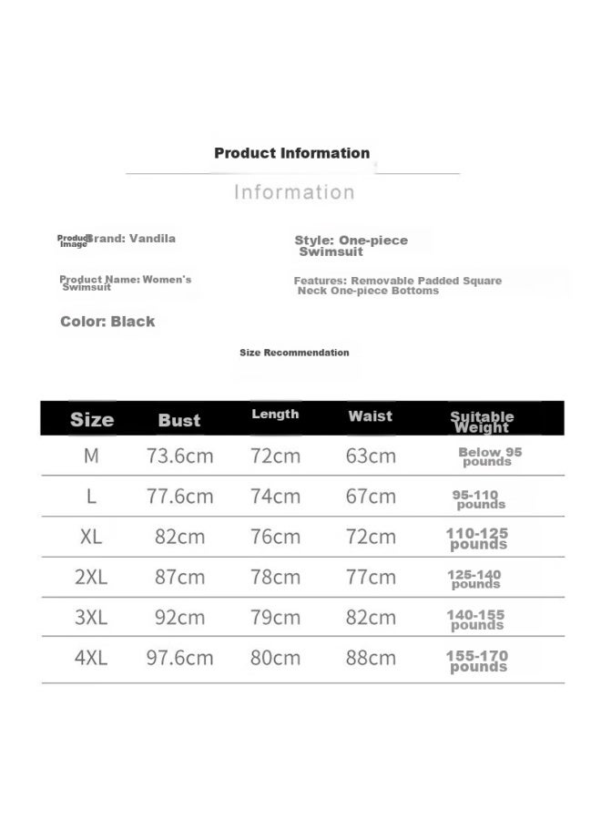 F.dyraa Women's Swimsuit, Tummy Control, Slimming, Elegant, One-piece Dress, Conservative Swimwear, Three-piece Set, 12030 Black, 2XL - Image 5