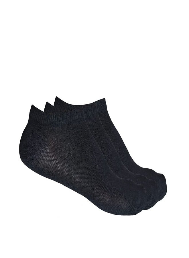 Allen Solly جوارب ألين سولي للأولاد بدون عرض (عبوة من 3) باللون الأسود - من 4 إلى 7 سنوات - Image 1