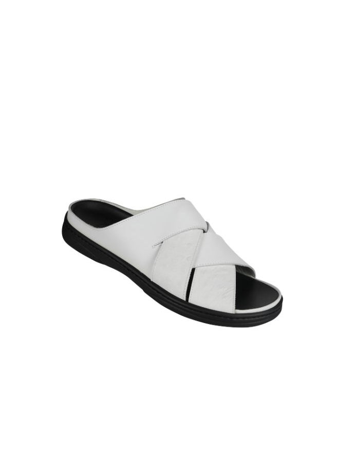 barjeel uno Barjeel Uno Mens Arabic Sandals 2339 White  - Image 1