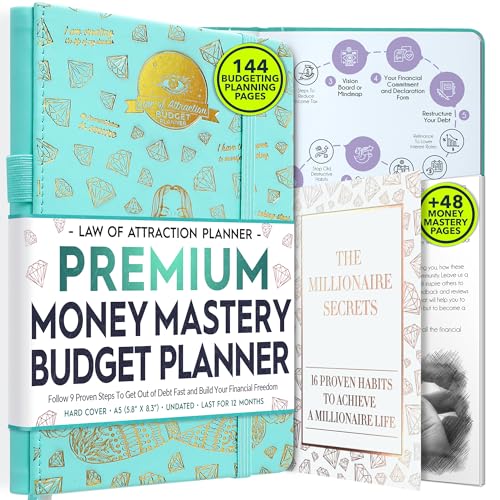 Freedom Mastery Budget Planner and Monthly Bill Organizer - Finance Planner, 12-Month Journey to Financial Freedom | Bill Payment Tracker Monthly Organizer, Money Saving & Expense Tracker | Undated Budgeting Journal - Image 1