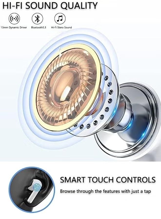 Golau Wireless Earbuds With Lightning Charging Case,TWS Bluetooth Headphones - Image 5