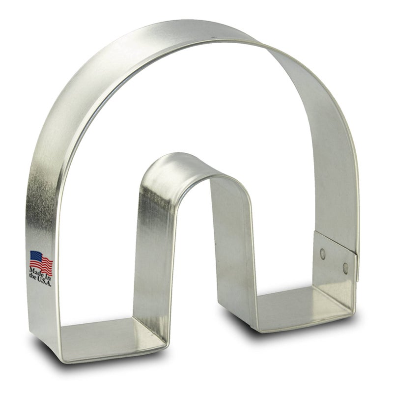 Foose Foose Cookie Cutters Rainbow Horse Shoe Cookie Cutter 3 in  Tin Plate Steel  Handmade in USA - Image 1