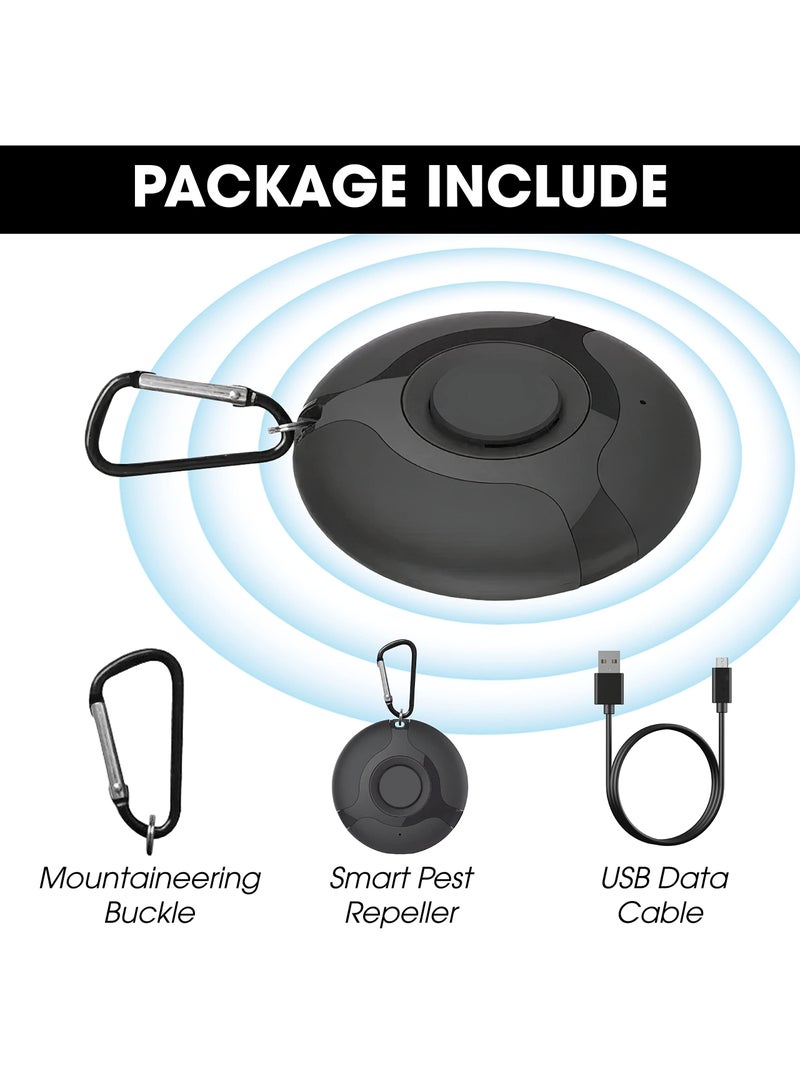 Zikra Portable Ultrasonic Pest Repeller for Indoor & Outdoor Use, Effective Mosquito and Bug Control, Safe for Babies, Insect and Rodent Repellent, Essential Pest Control Solution. - Image 5