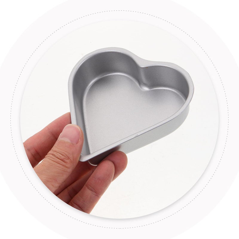Nonstick Heart Cheesecake Pans Set Of 3 4 Inch Carbon Steel For Baking - Image 5